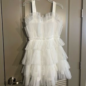White tulle dress